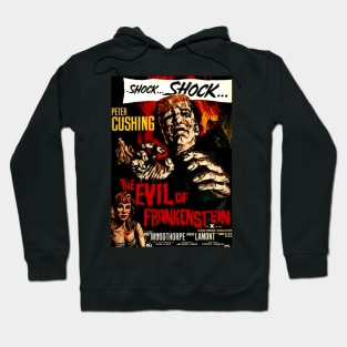 Classic Hammer Horror Movie Poster - The Evil of Frankenstein Hoodie